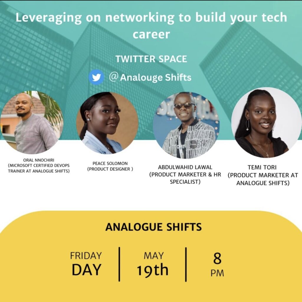 spaces from analogue shifts 1- leveraging on networking